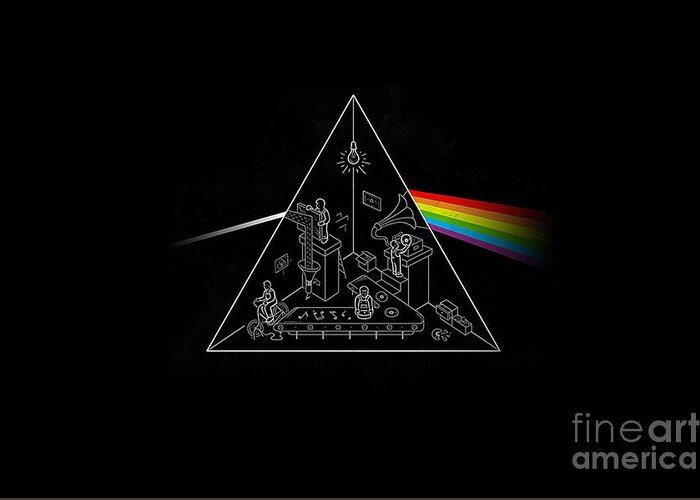 Pink Floyd Album Cover Greeting Card by Action