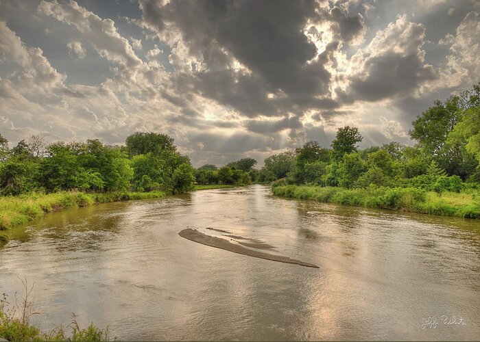 Nebraska Greeting Card featuring the photograph Platte River from South Locust by Jeff White
