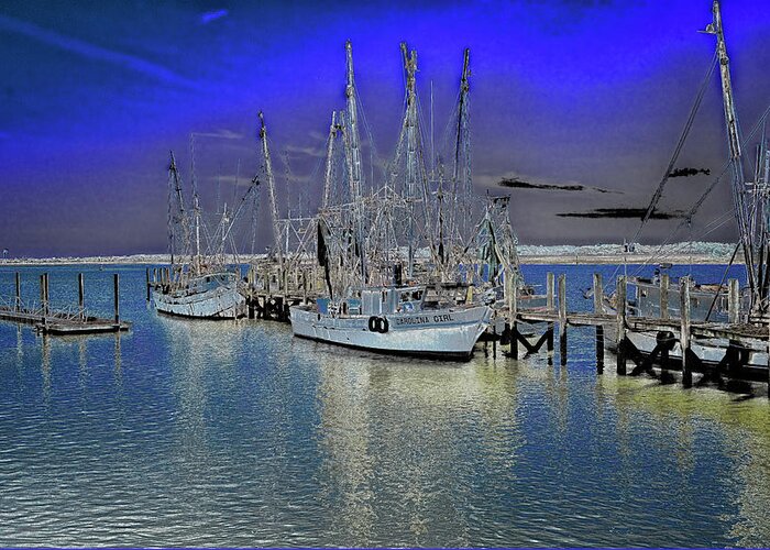 Marietta Georgia Greeting Card featuring the photograph Port Royal Shrimp Boats by Tom Singleton