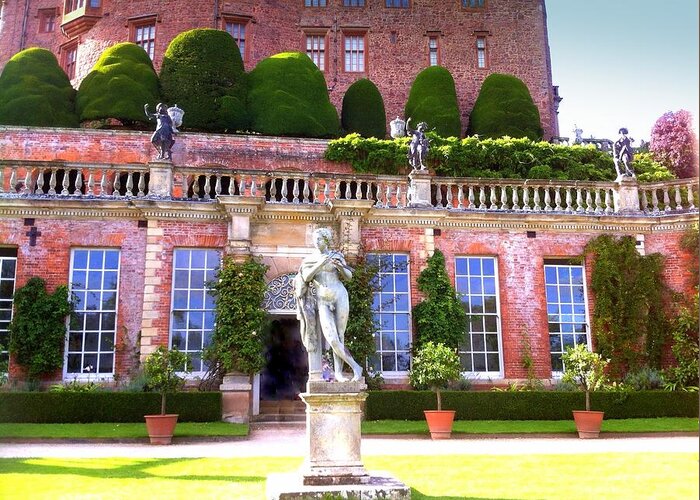 Powiscastle Greeting Card featuring the photograph Powis Castle by Lessandra Grimley