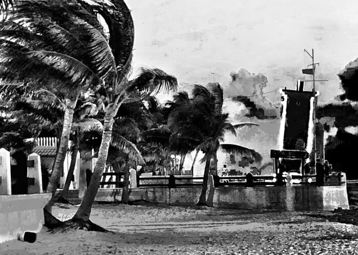  Greeting Card featuring the photograph Puerto Morelos by Valerie Greene