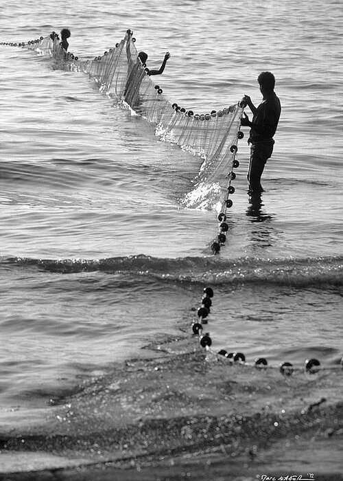 Photography Greeting Card featuring the photograph Pull That Catch, Beirut, 1972 by Marc Nader