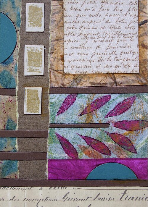 Mixed-media Greeting Card featuring the mixed media Put it in Writing by MaryJo Clark