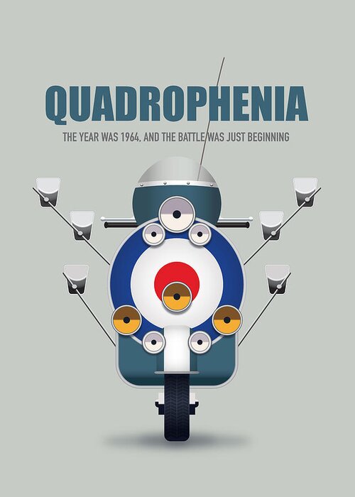 Movie Poster Greeting Card featuring the digital art Quadrophenia - Alternative Movie Poster by Movie Poster Boy