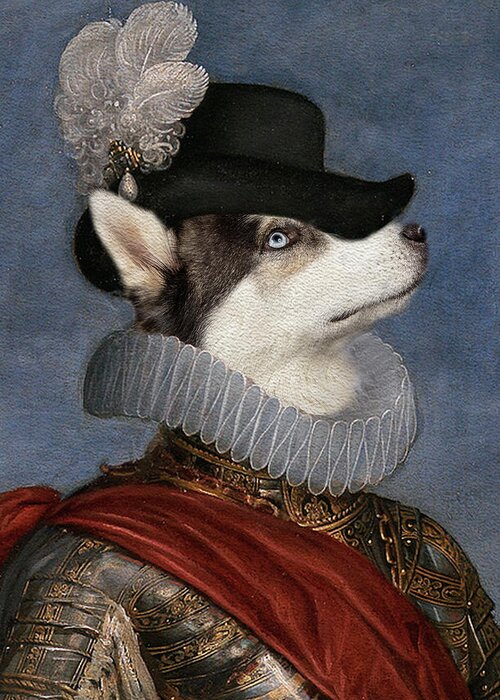 Dog Greeting Card featuring the photograph Quite a Hat by Rebecca Cozart