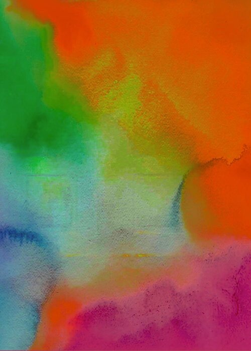 Abstract Greeting Card featuring the photograph Rainbow Shubert by Abbie Loyd Kern