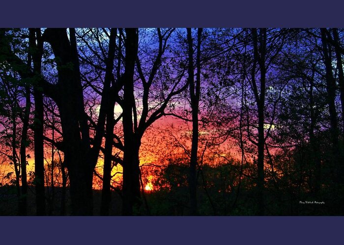 Landscape Greeting Card featuring the photograph Rainbow Sunset by Mary Walchuck