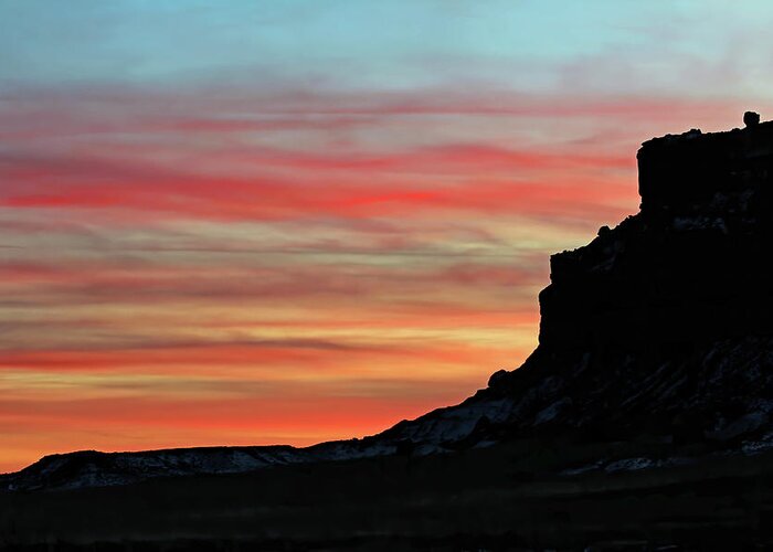 Usa Greeting Card featuring the photograph Rainbowed Butte by Jennifer Robin
