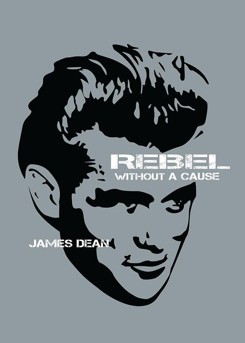 Movie Poster Greeting Card featuring the digital art Rebel Without A Cause - Alternative Movie Poster by Movie Poster Boy