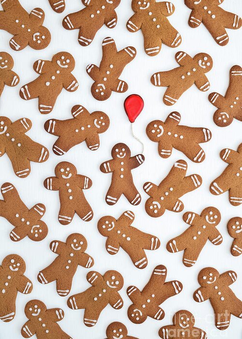 Gingerbread Men Greeting Card featuring the photograph Red Balloon by Tim Gainey