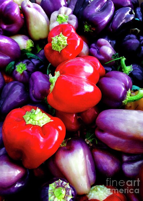 Red Bell Peppers Greeting Card featuring the photograph Red Bell Peppers by Doc Braham