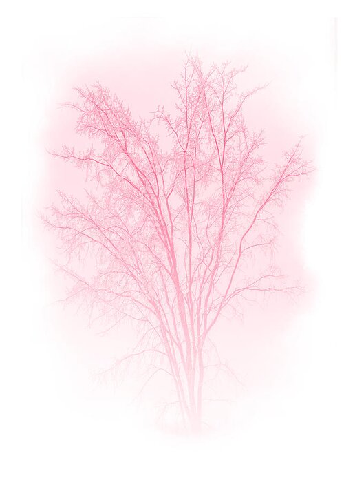 Tree Greeting Card featuring the mixed media Red by Moira Law