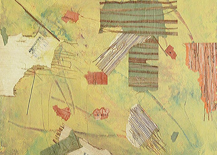 Abstract Greeting Card featuring the mixed media Reminiscence by Dick Richards