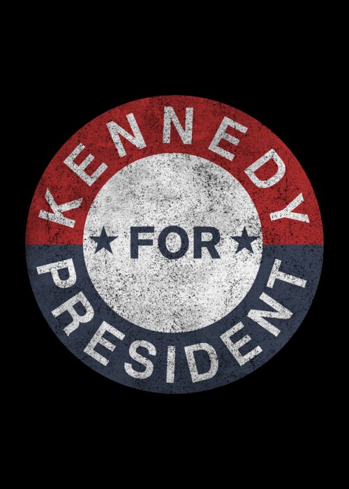 Funny Greeting Card featuring the digital art Retro JFK Kennedy For President 1960 by Flippin Sweet Gear