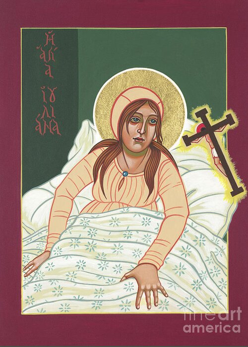 Revelations Of Julian Of Norwich Greeting Card featuring the painting Revelations of Julian of Norwich 316 by William Hart McNichols