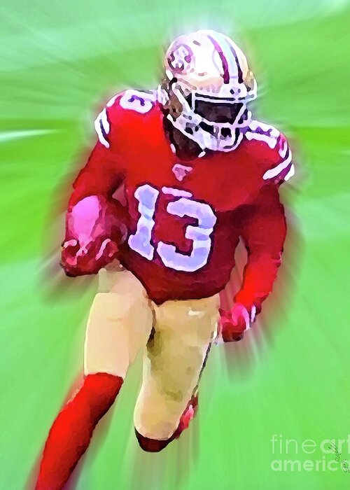 49ers Greeting Card featuring the photograph Richie James by Billy Knight