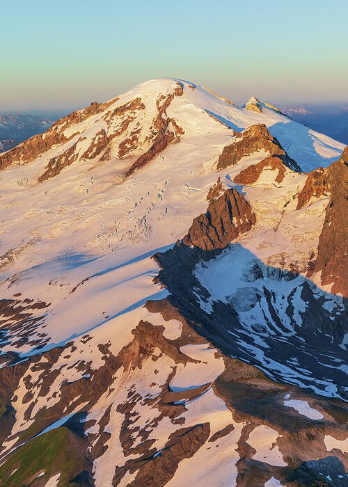 Mount Baker Greeting Card featuring the photograph Ridge to Summit by Michael Rauwolf