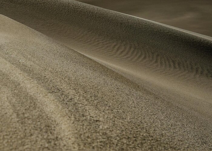 Great Sand Dunes Greeting Card featuring the photograph Ripples on the Edge by Kelly VanDellen