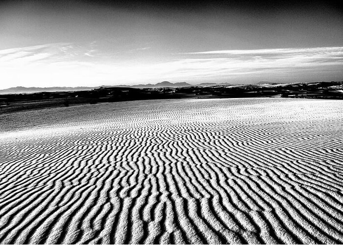 White Sands Greeting Card featuring the photograph Ripples by Segura Shaw Photography