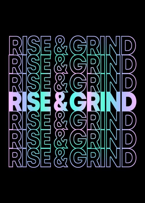 Skateboarding Greeting Card featuring the digital art Rise and Grind by Flippin Sweet Gear