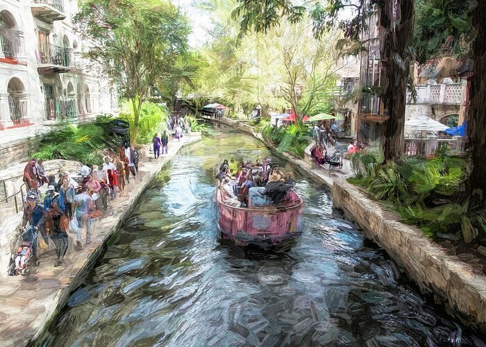 San Antonio Greeting Card featuring the photograph River Walk by Pete Rems