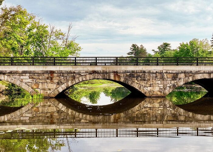  Greeting Card featuring the photograph Rochester Stone Bridge by John Gisis