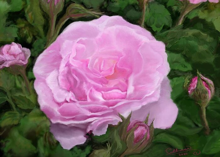 Rose Garden Greeting Card featuring the digital art Rose Garden by Marilyn Cullingford