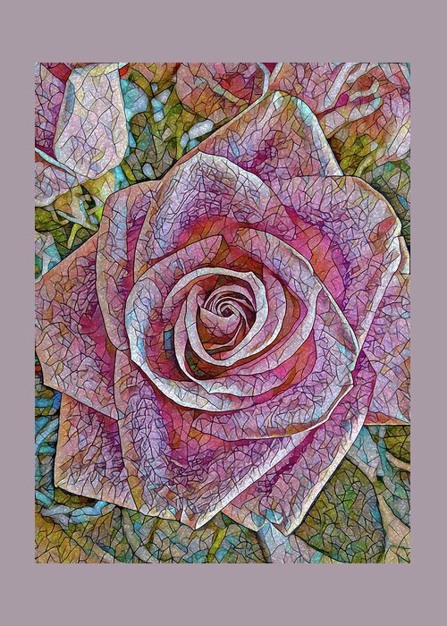 Rose Greeting Card featuring the photograph Rose Mosaic by Corinne Carroll