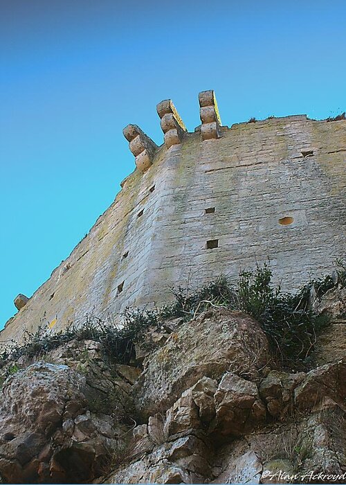 Castle Greeting Card featuring the photograph Rufus Castle, Portland, Dorset, UK by Alan Ackroyd