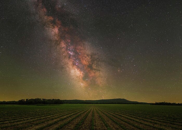 Nightscape Greeting Card featuring the photograph Rural Nights in Saline County by Grant Twiss