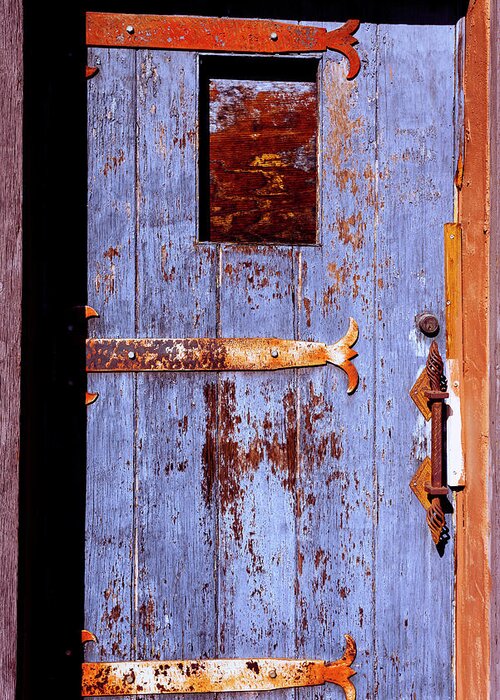 Architecture Greeting Card featuring the photograph Rustic Doors Windows Palm Springs 0395-100 by Amyn Nasser