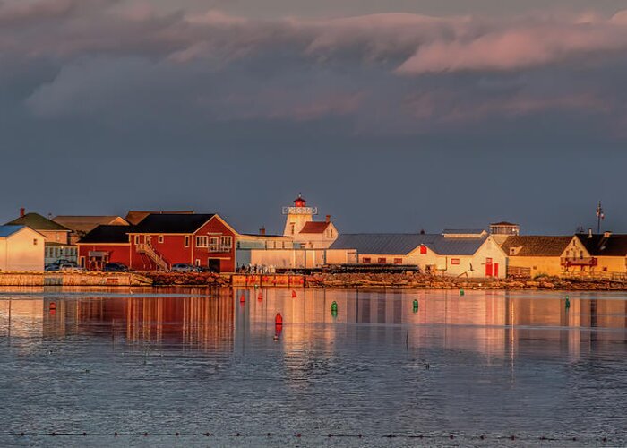 Pei Greeting Card featuring the photograph Rustico Harbor in the Summer Golden Hour by Marcy Wielfaert