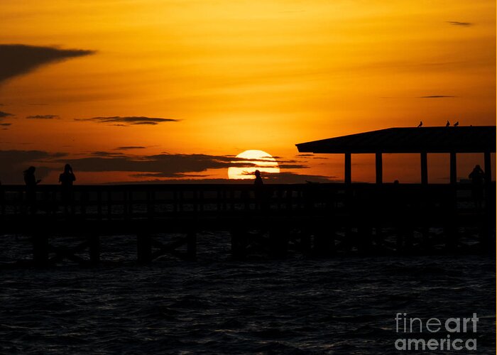 Sunrise Greeting Card featuring the photograph Safety Harbor Sunrise by L Bosco