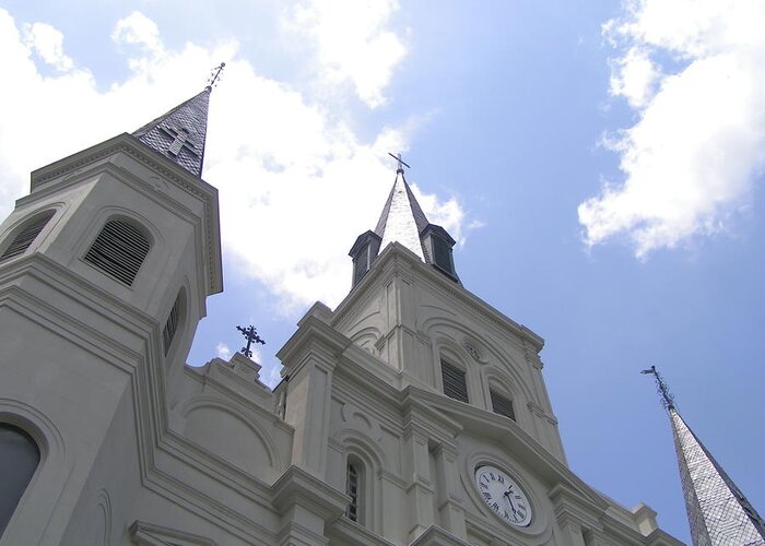 Saint Louis Cathedral Greeting Card featuring the photograph Saint Louis Cathedral by Heather E Harman