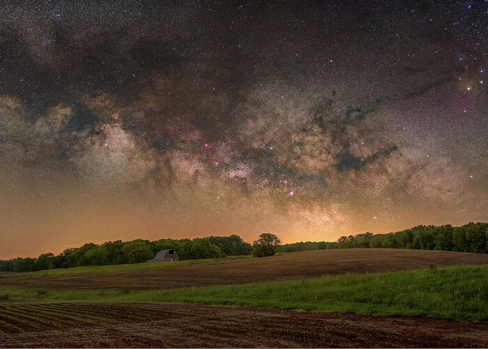 Nightscape Greeting Card featuring the photograph Saline County by Grant Twiss