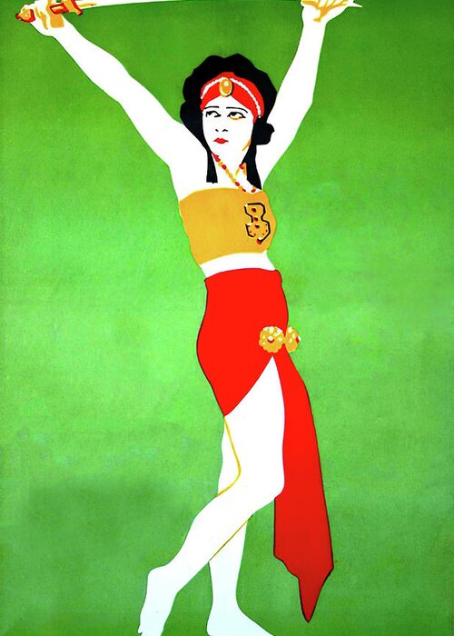 Salome Greeting Card featuring the painting ''Salome'', 1923, movie poster painting by Movie World Posters
