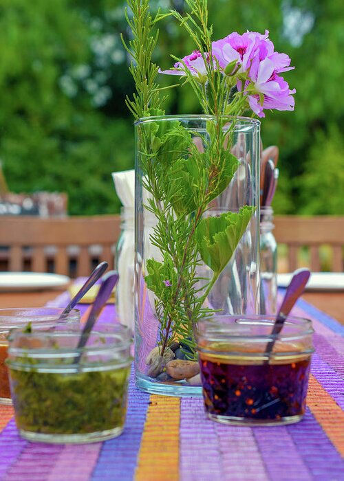 Traslomita Greeting Card featuring the photograph Salsa Still Life by William Scott Koenig