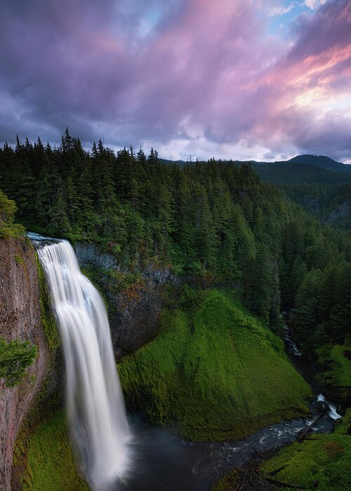 Waterfall Oregon Saltcreekfalls Greeting Card featuring the photograph Salt Creek Falls, OR by Andrew Kumler