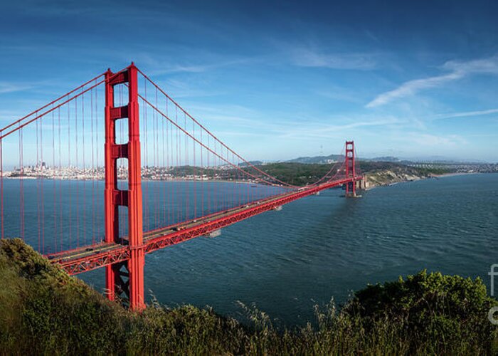 David Levin Photography Greeting Card featuring the photograph San Francisco's Iconic Golden Gate Bridge by David Levin