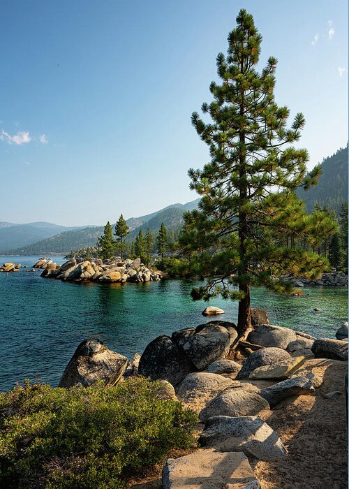 Lake Tahoe Greeting Card featuring the photograph Sand Harbor Bay at Sunrise by Ron Long Ltd Photography