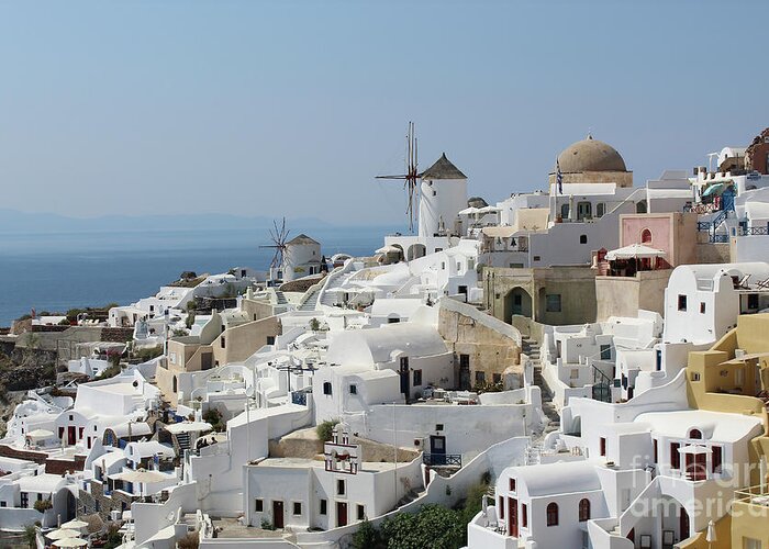 Greece Greeting Card featuring the photograph Santorini by Timothy Johnson