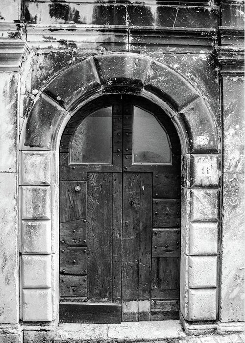 Italian Greeting Card featuring the photograph Scanno, Italy - BW 28 by AM FineArtPrints