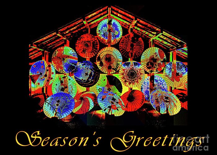 Seasons Greeting Card featuring the digital art Season's Greetings 01 by Mimulux Patricia No