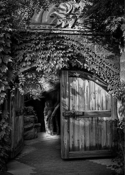 Architecture Greeting Card featuring the photograph Secret Garden Gate by Mary Lee Dereske