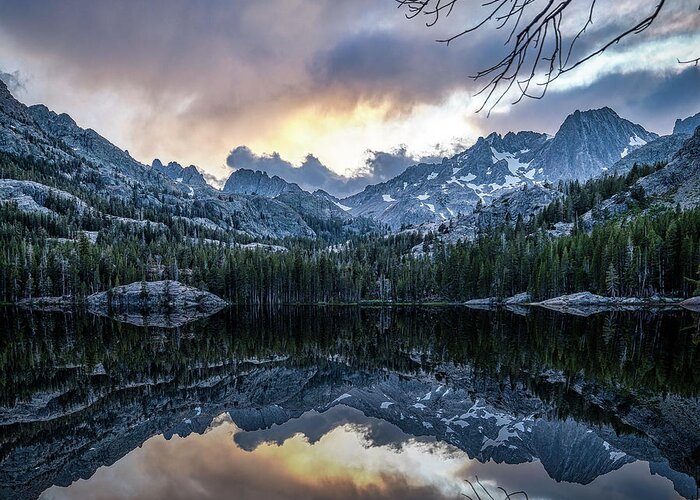 Landscape Greeting Card featuring the photograph Shadow Lake Reflections by Romeo Victor