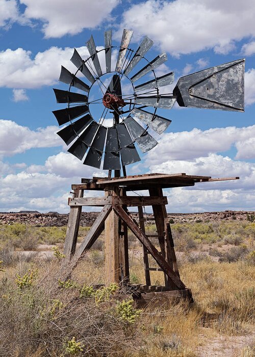 Tom Daniel Greeting Card featuring the photograph Short Windmill by Tom Daniel