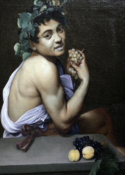 Sick Greeting Card featuring the painting Sick Young Bacchus by Michelangelo Merisi da Caravaggio