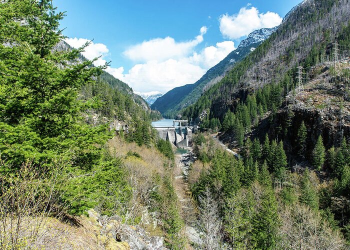 Skagit River Gorge Greeting Card featuring the photograph Skagit River Gorge by Tom Cochran