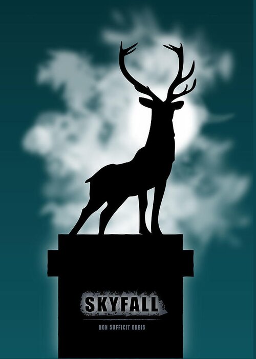 Skyfall Greeting Card featuring the digital art Skyfall - Alternative Movie Poster by Movie Poster Boy