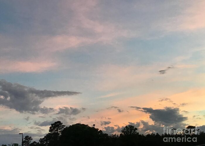 Clouds Greeting Card featuring the photograph Skyscapes Mood Series 2 by Catherine Wilson